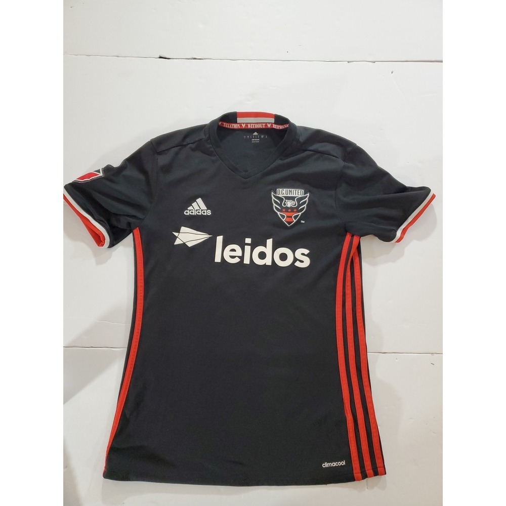 2016-2017 D.C. United Adidas Home Soccer Kit Black #3 Jersey Men's Small